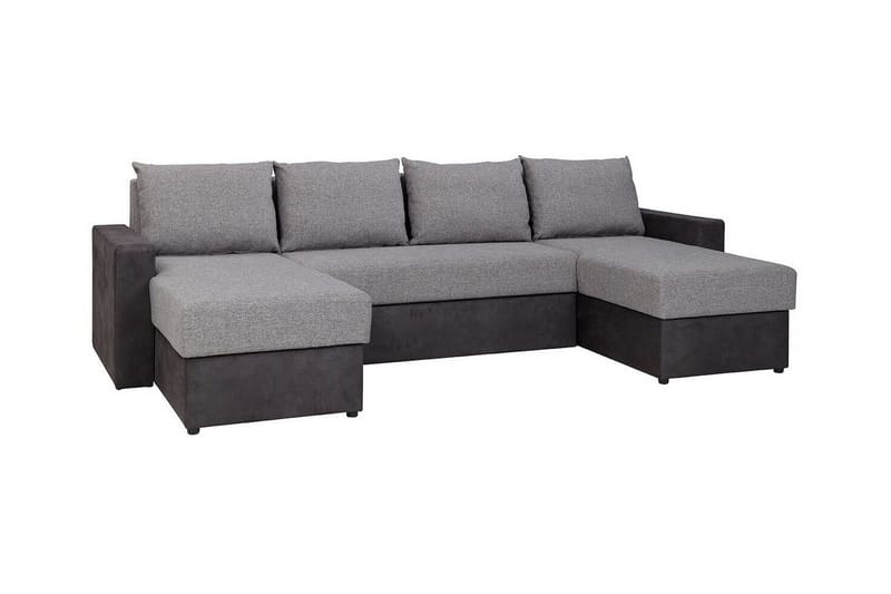 Staffin 4-sits Hörnbäddsoffa NO_BRAND Light grey/Dark grey