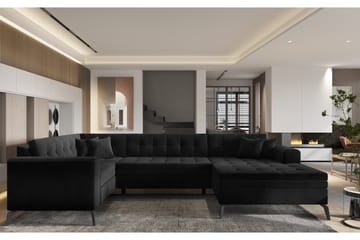 Stonewall Hörnbäddsoffa med Divan Höger - Antracit - Möbler - Soffa - Bäddsoffa - Hörnbäddsoffa