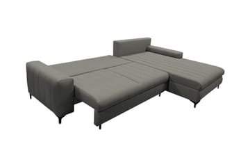 Talby 3-sits Höger Bäddsoffa 135x255 cm med Förvaring i Tyg - Gul - Möbler - Soffa - Bäddsoffa - Bäddsoffa divan