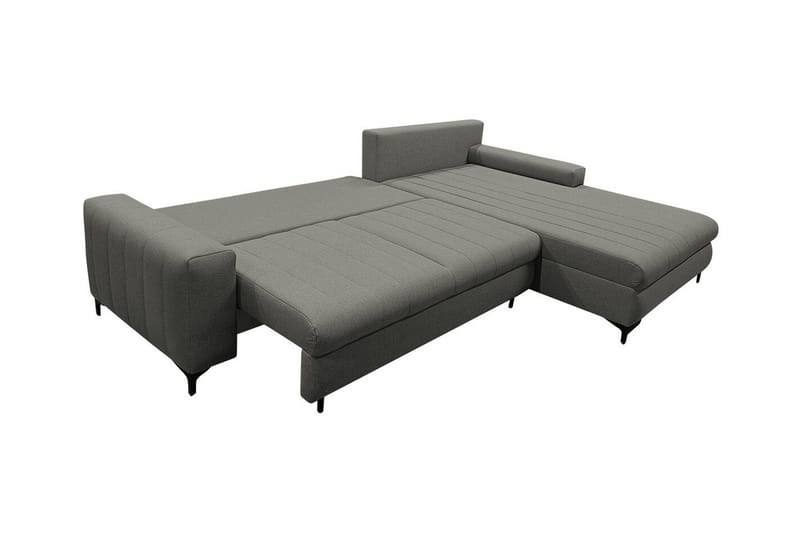 Talby 3-sits Höger Bäddsoffa 135x255 cm med Förvaring i Tyg - Gul - Möbler - Soffa - Bäddsoffa - Bäddsoffa divan