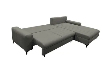 Talby 3-sits Höger Bäddsoffa med Förvaring och Kanalstoppad i Tyg - Beige - Möbler - Soffa - Bäddsoffa - Bäddsoffa divan