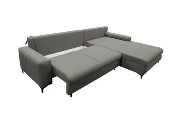 Talby 3-sits Höger Bäddsoffa med Förvaring och Kanalstoppad i Tyg - Beige - Möbler - Soffa - Bäddsoffa - Bäddsoffa divan