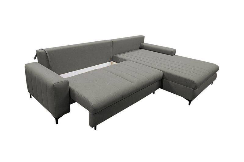 Talby 3-sits Höger Bäddsoffa med Förvaring och Kanalstoppad i Tyg - Beige - Möbler - Soffa - Bäddsoffa - Bäddsoffa divan