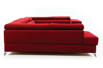 Theriago Hörnbäddsoffa med Divan Vänster - Röd - Möbler - Soffa - Bäddsoffa - Hörnbäddsoffa