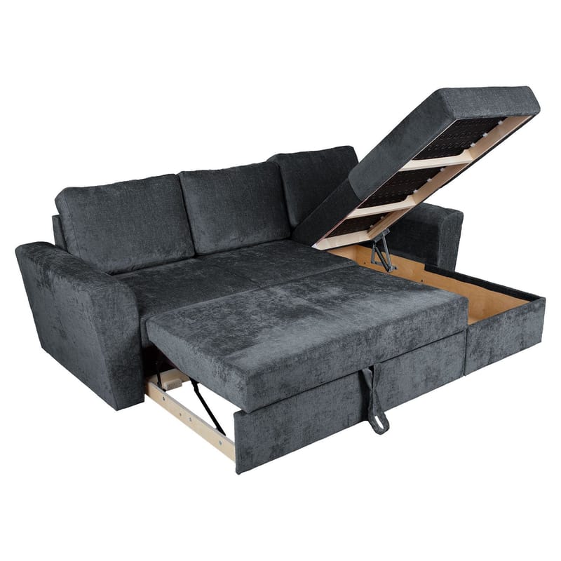 Hörnbäddsoffa Tjörnö - Antracit - Möbler - Soffa - Bäddsoffa - Hörnbäddsoffa
