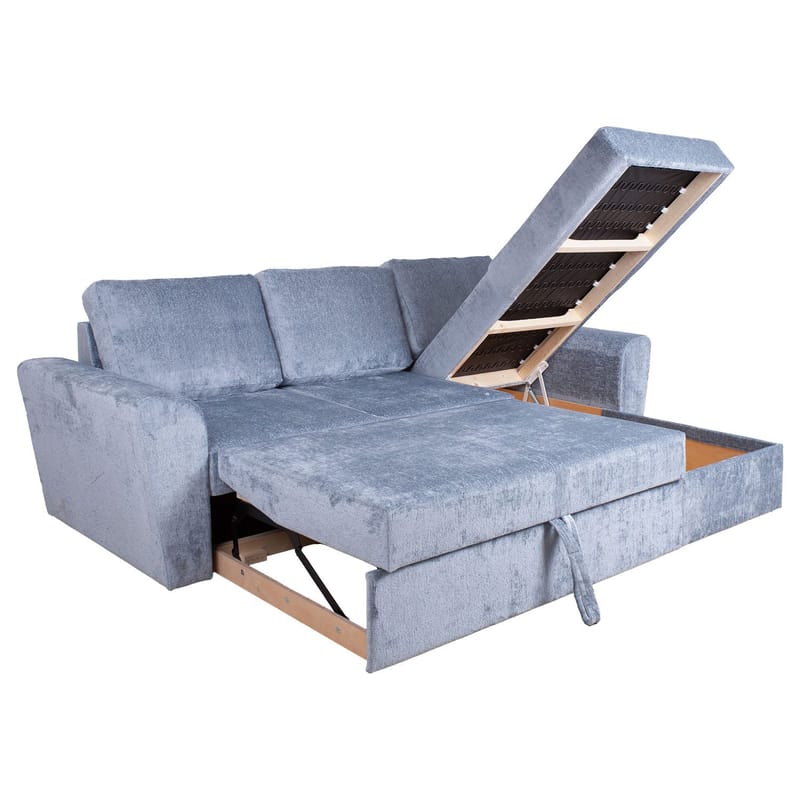 Hörnbäddsoffa Tjörnö - Blågrå - Möbler - Soffa - Bäddsoffa - Hörnbäddsoffa
