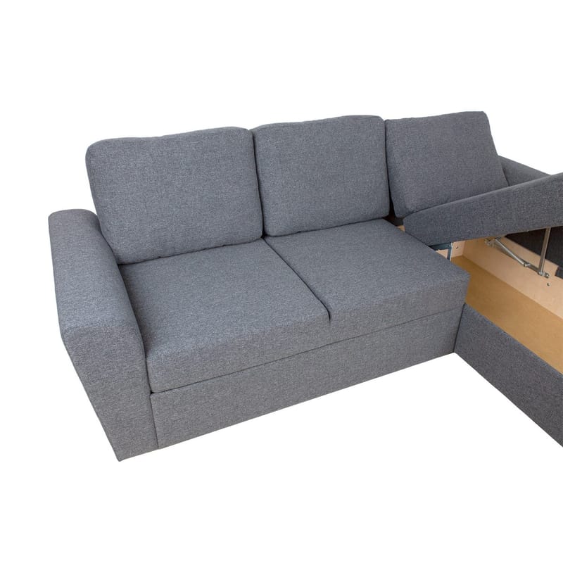 Hörnbäddsoffa Tjörnö - Grå - Möbler - Soffa - Bäddsoffa - Hörnbäddsoffa