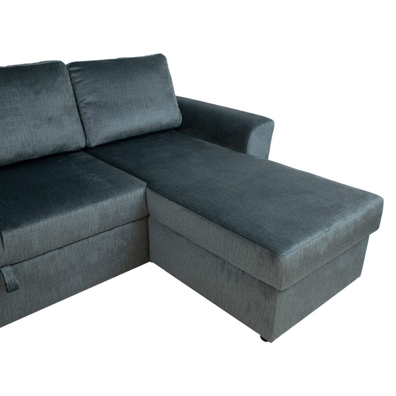 Hörnbäddsoffa Tjörnö - Grön sammet - Möbler - Soffa - Bäddsoffa - Hörnbäddsoffa