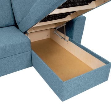 Hörnbäddsoffa Tjörnö - Ljusblå - Möbler - Soffa - Bäddsoffa - Hörnbäddsoffa