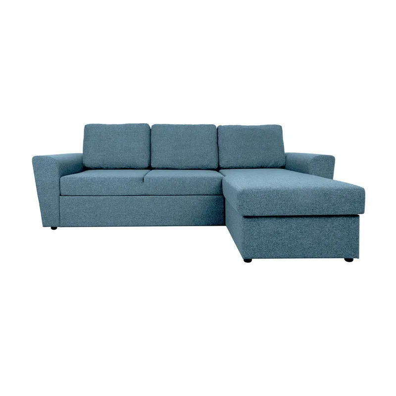 Hörnbäddsoffa Tjörnö - Ljusblå - Möbler - Soffa - Bäddsoffa - Hörnbäddsoffa