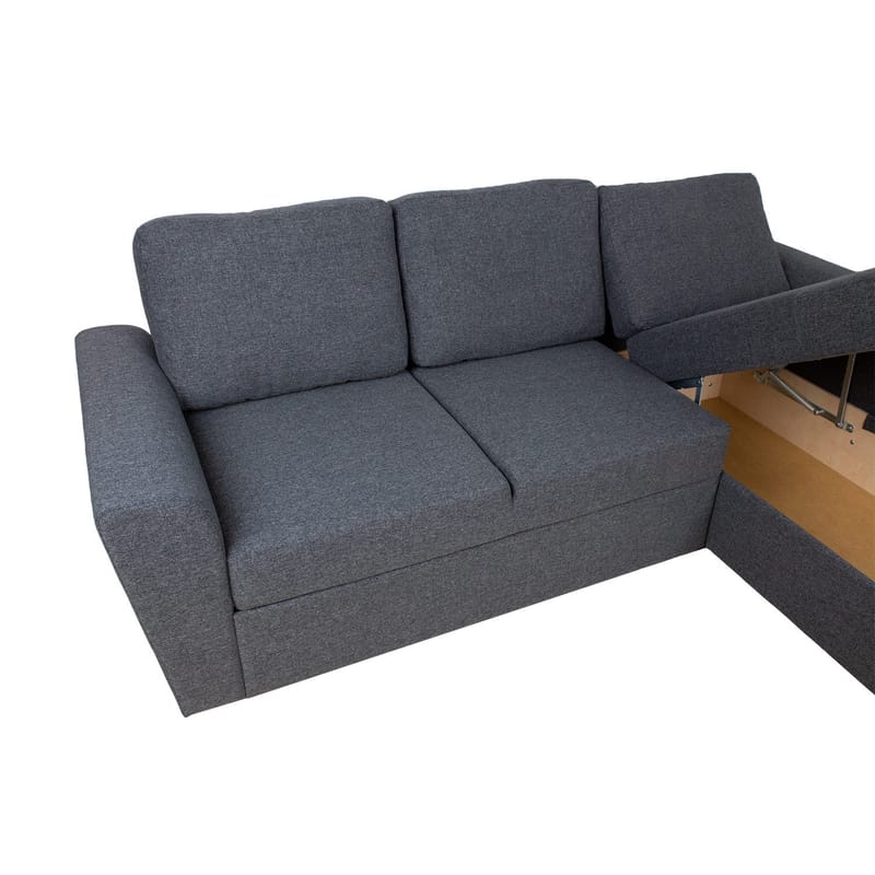 Hörnbäddsoffa Tjörnö - Mörkgrå - Möbler - Soffa - Bäddsoffa - Hörnbäddsoffa