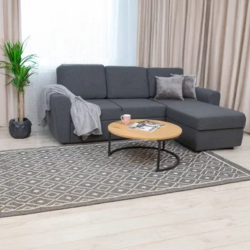 Hörnbäddsoffa Tjörnö - Mörkgrå - Möbler - Soffa - Bäddsoffa - Hörnbäddsoffa
