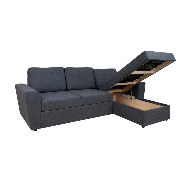 Hörnbäddsoffa Tjörnö - Mörkgrå - Möbler - Soffa - Bäddsoffa - Hörnbäddsoffa