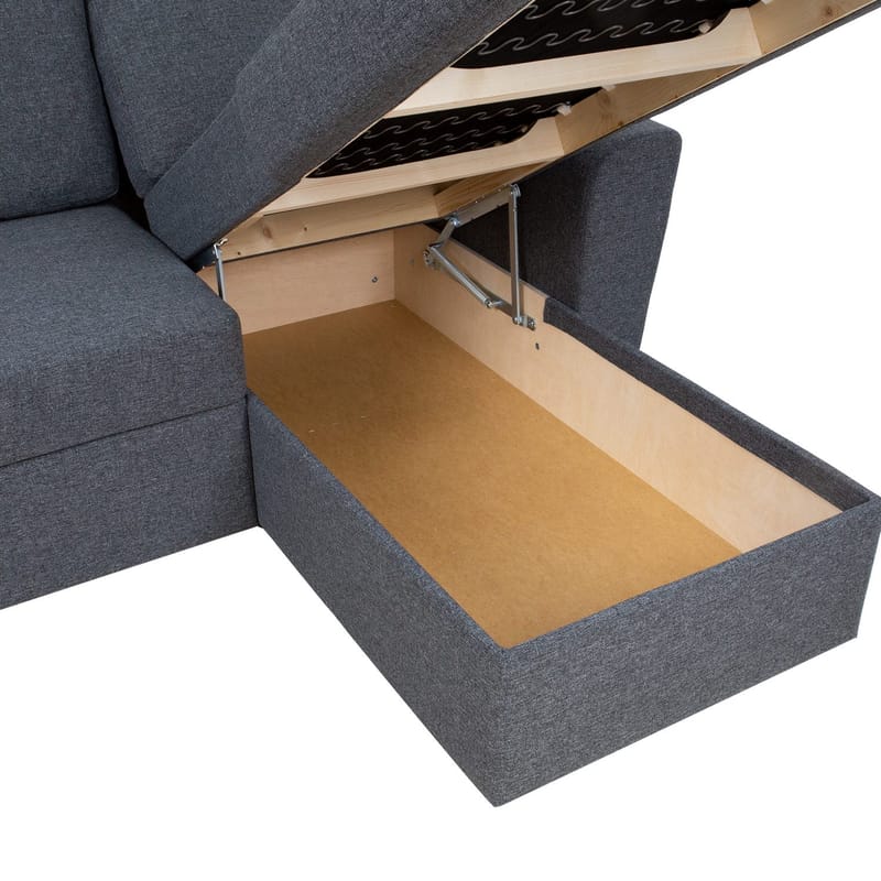 Hörnbäddsoffa Tjörnö - Mörkgrå - Möbler - Soffa - Bäddsoffa - Hörnbäddsoffa