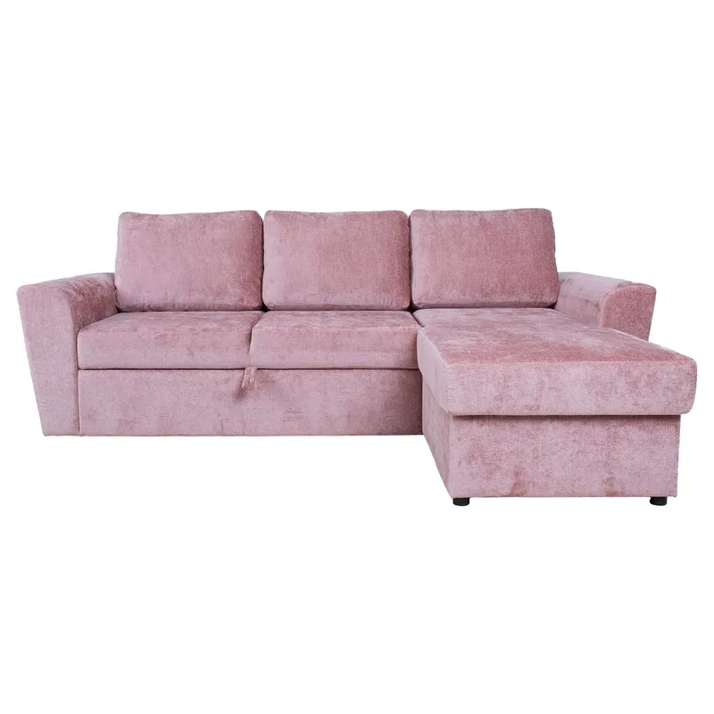 Hörnbäddsoffa Tjörnö - Rosa - Möbler - Soffa - Bäddsoffa - Bäddsoffa längsbäddad