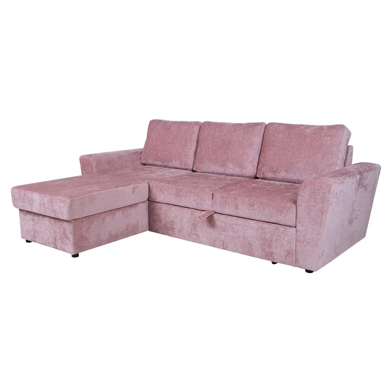 Hörnbäddsoffa Tjörnö - Rosa - Möbler - Soffa - Bäddsoffa - Bäddsoffa längsbäddad