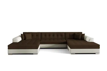 Ventolia Hörnbäddsoffa - Brun/Beige - Möbler - Soffa - Bäddsoffa - Bäddsoffa divan