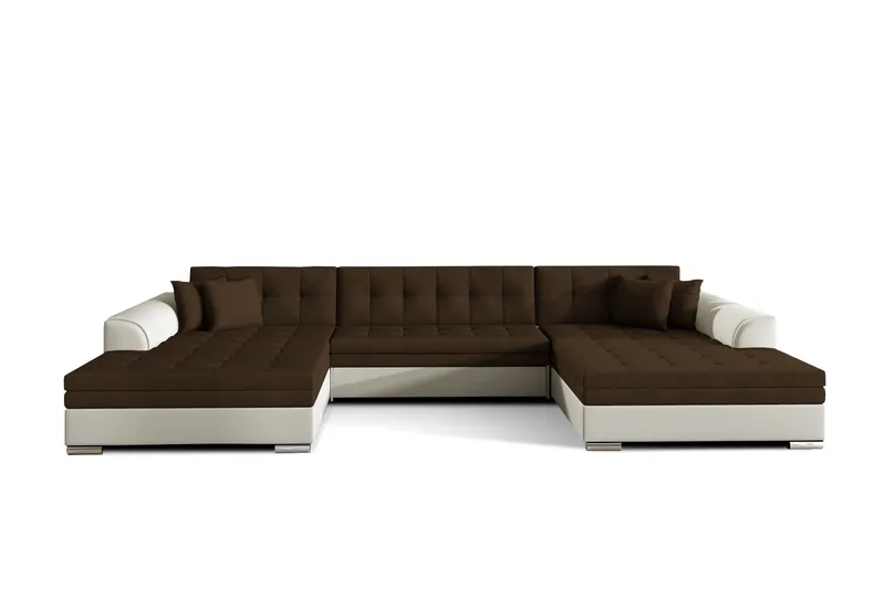 Ventolia Hörnbäddsoffa - Brun/Beige - Möbler - Soffa - Bäddsoffa - Bäddsoffa divan