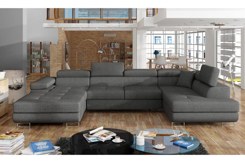 Vueltas Hörnbäddsoffa, Grå