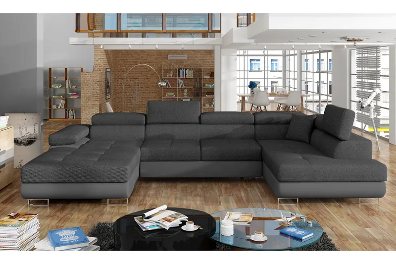 Vueltas Hörnbäddsoffa - Grå - Möbler - Soffa - Bäddsoffa - Hörnbäddsoffa