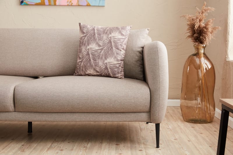 Wenus Divanbäddsoffa 3-sits - Beige - Möbler - Soffa - Divansoffa & schäslongsoffa - 3 sits soffa med divan