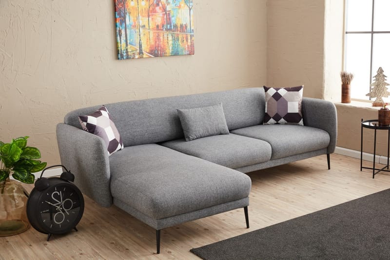 Wenus Divanbäddsoffa 3-sits - Grå - Möbler - Soffa - Bäddsoffa - Hörnbäddsoffa