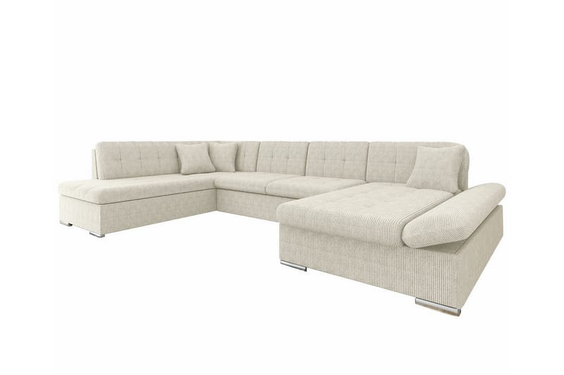 Zumar 4-sits Hörnbäddsoffa beige - Möbler - Soffa - Bäddsoffa - Hörnbäddsoffa