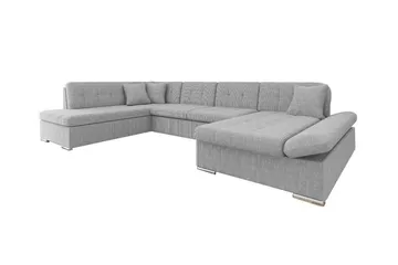 Zumar 4-sits Hörnbäddsoffa Ljusgrå - Möbler - Soffa - Bäddsoffa - Hörnbäddsoffa