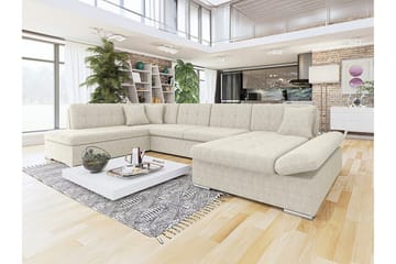 Zumar 4-sits Hörnbäddsoffa NO_BRAND beige - Möbler - Soffa - Bäddsoffa - Bäddsoffa divan