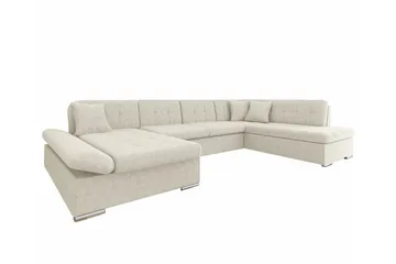 Zumar 4-sits Hörnbäddsoffa NO_BRAND Beige/Light beige - Möbler - Soffa - Bäddsoffa - Bäddsoffa divan