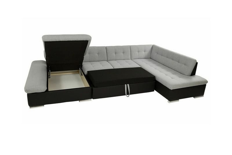 Zumar 4-sits Hörnbäddsoffa NO_BRAND Beige/Light beige - Möbler - Soffa - Bäddsoffa - Bäddsoffa divan