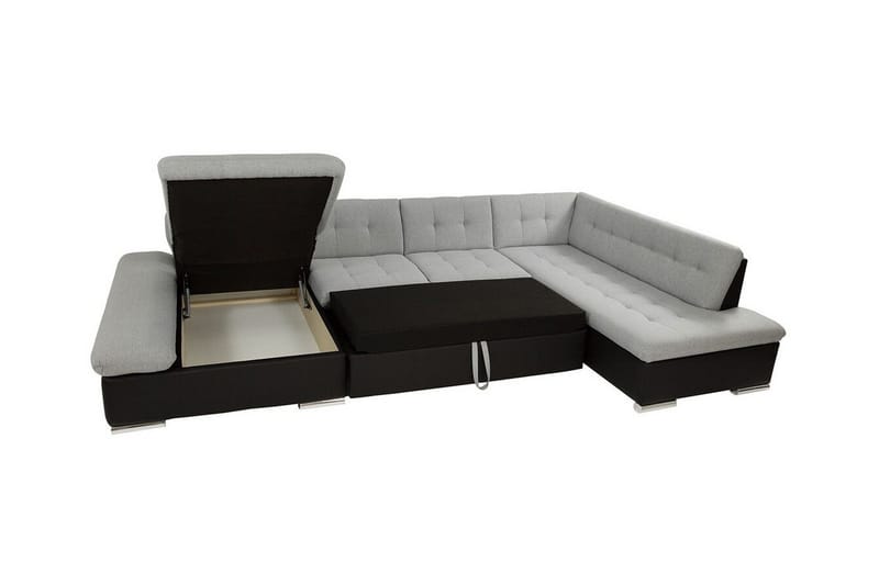 Zumar 5-sits Hörnbäddsoffa NO_BRAND White - Möbler - Soffa - Bäddsoffa - Bäddsoffa divan