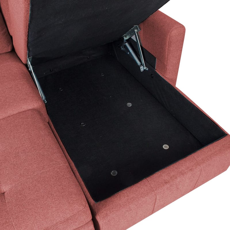 Hörnbäddsoffa Porsen - Rosa - Möbler - Soffa - Bäddsoffa - Hörnbäddsoffa