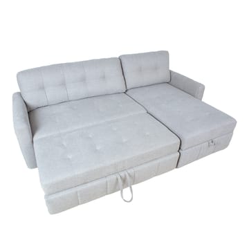 Hörnbäddsoffa Porsen - Grå - Möbler - Soffa - Bäddsoffa - Hörnbäddsoffa