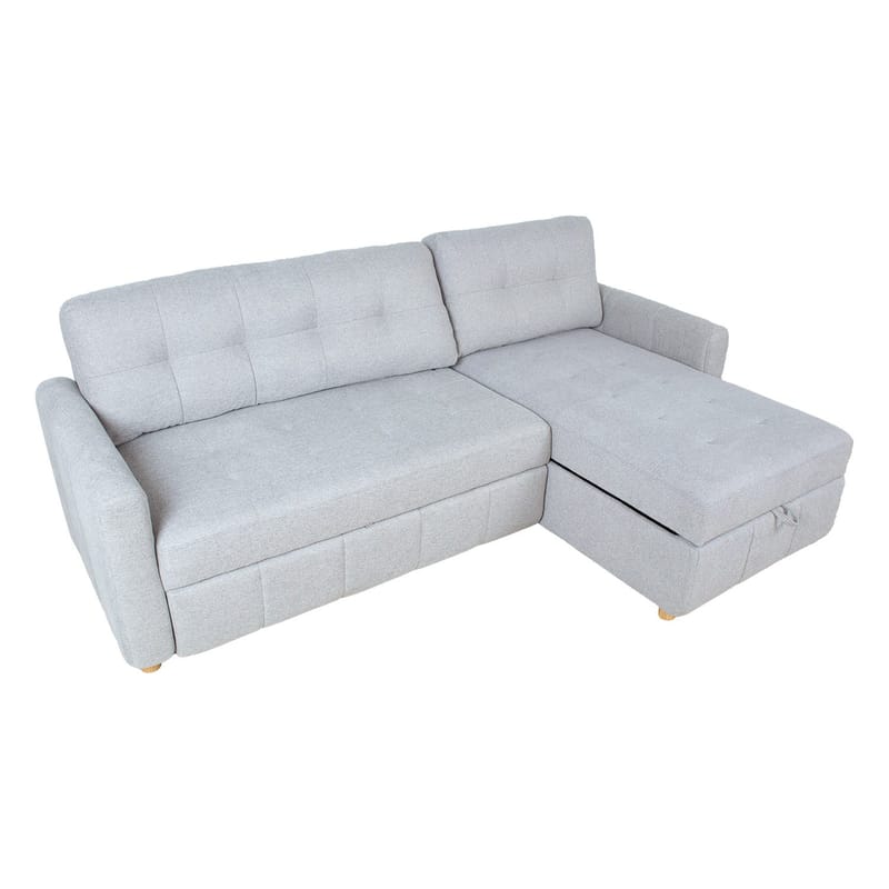 Hörnbäddsoffa Porsen - Grå - Möbler - Soffa - Bäddsoffa - Hörnbäddsoffa