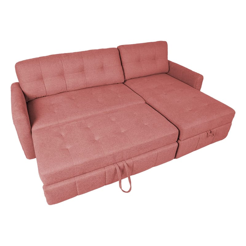 Hörnbäddsoffa Porsen - Rosa - Möbler - Soffa - Bäddsoffa - Hörnbäddsoffa