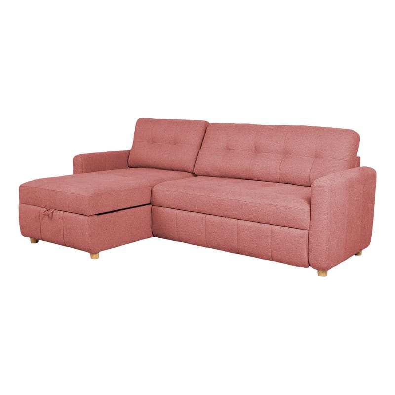 Hörnbäddsoffa Porsen - Rosa - Möbler - Soffa - Bäddsoffa - Hörnbäddsoffa
