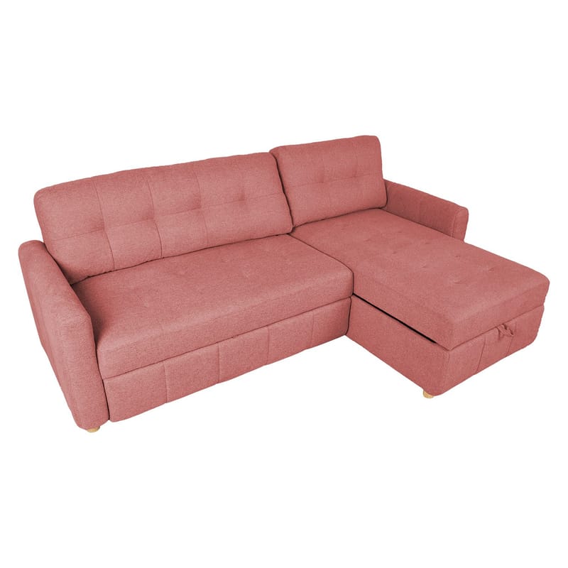 Hörnbäddsoffa Porsen - Rosa - Möbler - Soffa - Bäddsoffa - Hörnbäddsoffa