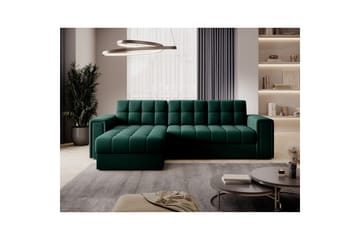 Hörnsoffa Eltap Blenvi 260x150x82 cm - Lukso 35, Grön - Möbler - Soffa - Bäddsoffa - Bäddsoffa divan