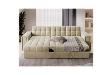 Hörnsoffa Eltap Blenvi 260x150x82 cm - Monolith 04, Beige - Möbler - Soffa - Bäddsoffa - Bäddsoffa divan