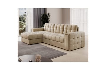 Hörnsoffa Eltap Blenvi 260x150x82 cm - Monolith 09, Beige - Möbler - Soffa - Bäddsoffa - Bäddsoffa divan