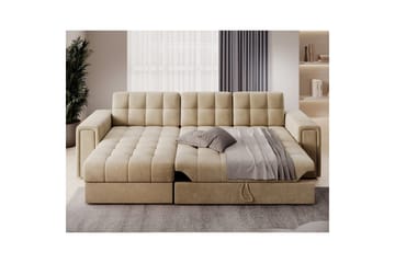 Hörnsoffa Eltap Blenvi 260x150x82 cm - Monolith 09, Beige - Möbler - Soffa - Bäddsoffa - Bäddsoffa divan