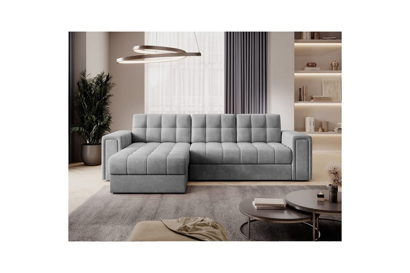 Hörnsoffa Eltap Blenvi 260x150x82 cm - Monolith 84, Grå - Möbler - Soffa - Bäddsoffa - Bäddsoffa divan