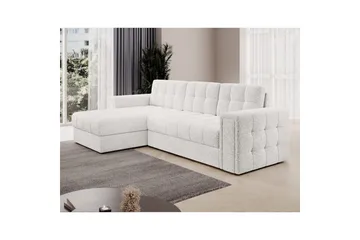 Hörnsoffa Eltap Blenvi 260x150x82 cm - Royal 01, Vit - Möbler - Soffa - Bäddsoffa - Bäddsoffa divan