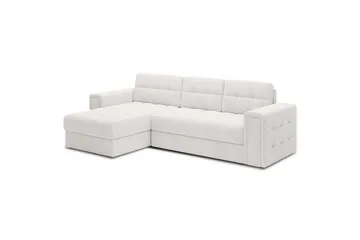 Hörnsoffa Eltap Blenvi 260x150x82 cm - Royal 01, Vit - Möbler - Soffa - Bäddsoffa - Bäddsoffa divan