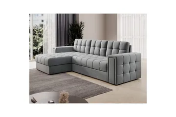 Hörnsoffa Eltap Blenvi 260x150x82 cm - Sola 04, Grå - Möbler - Soffa - Bäddsoffa - Bäddsoffa divan