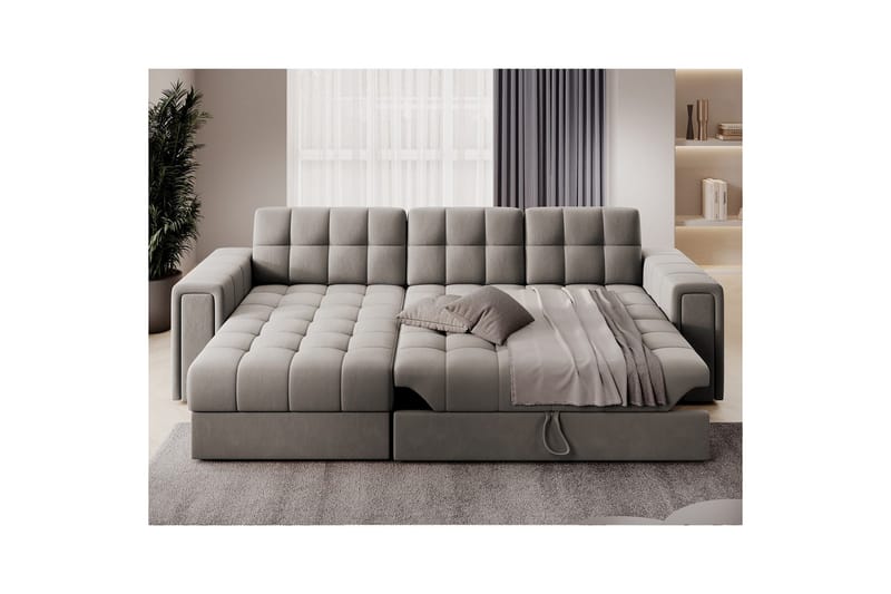 Hörnsoffa Eltap Blenvi 260x150x82 cm - Sola 18, Beige - Möbler - Soffa - Bäddsoffa - Bäddsoffa divan