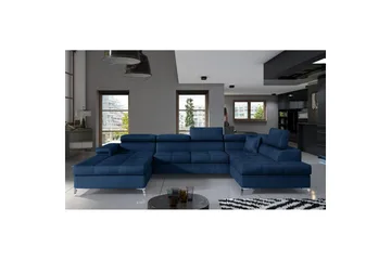Hörnsoffa Eltap Eduardo 337x205x88 cm - Monolith 77, Blå, Höger - Möbler - Soffa - Bäddsoffa - Bäddsoffa divan