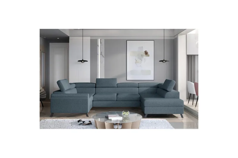 Hörnsoffa Eltap Escada 336x200x92 cm - Grande 75, Grön, Höger - Möbler - Soffa - Bäddsoffa - Hörnbäddsoffa