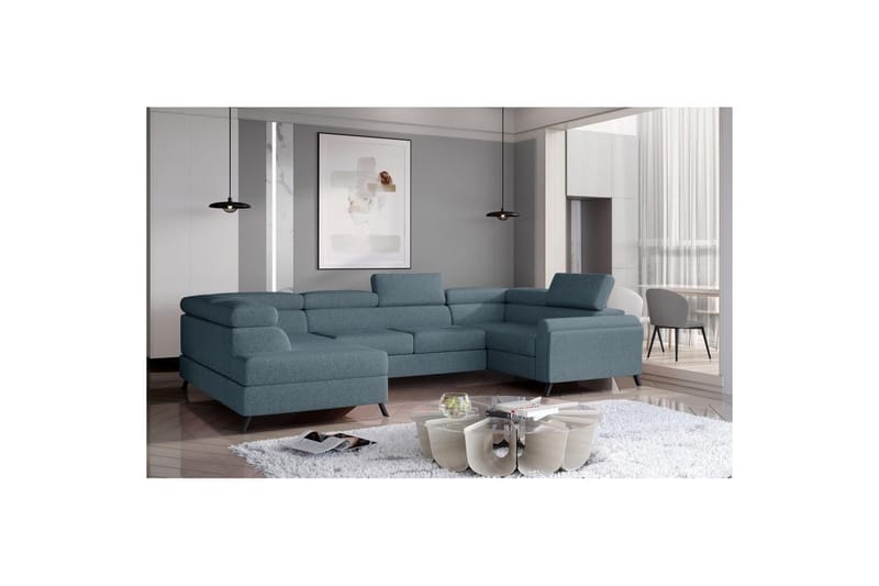 Hörnsoffa Eltap Escada 336x200x92 cm - Grande 75, Grön, Vänster - Möbler - Soffa - Bäddsoffa - Hörnbäddsoffa